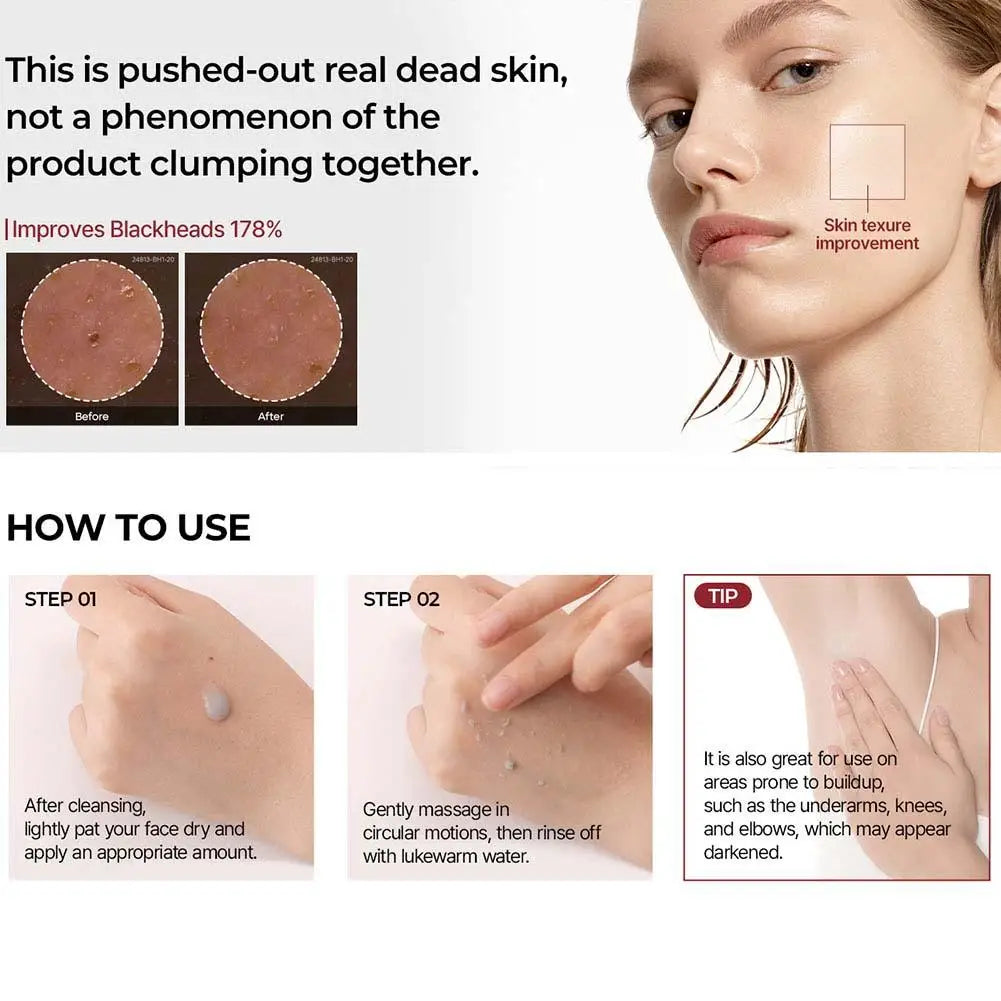 Korean Dr. Melaxin Rice Exfoliating Essence Peel Shot White and Black Soften Serum Moisturizing Gentle Exfoliation Skin Care